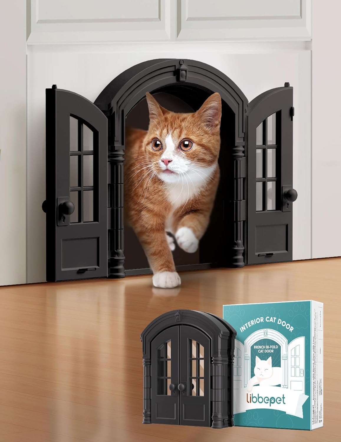ペットドア　キャットドア Amazon.co.jp: Ladfrolキャットドア フランス製両開猫ドア 体重10kg